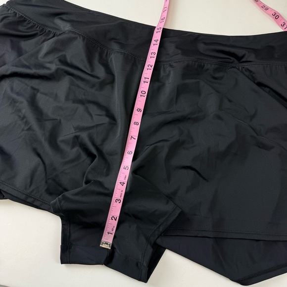 Swim Solutions Boyshorts Womens 22W Black Thigh Minimizer Swim Bottom - Picture 9 of 10